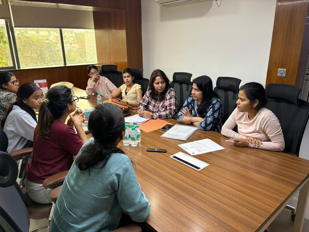 Participants attending an awareness program
