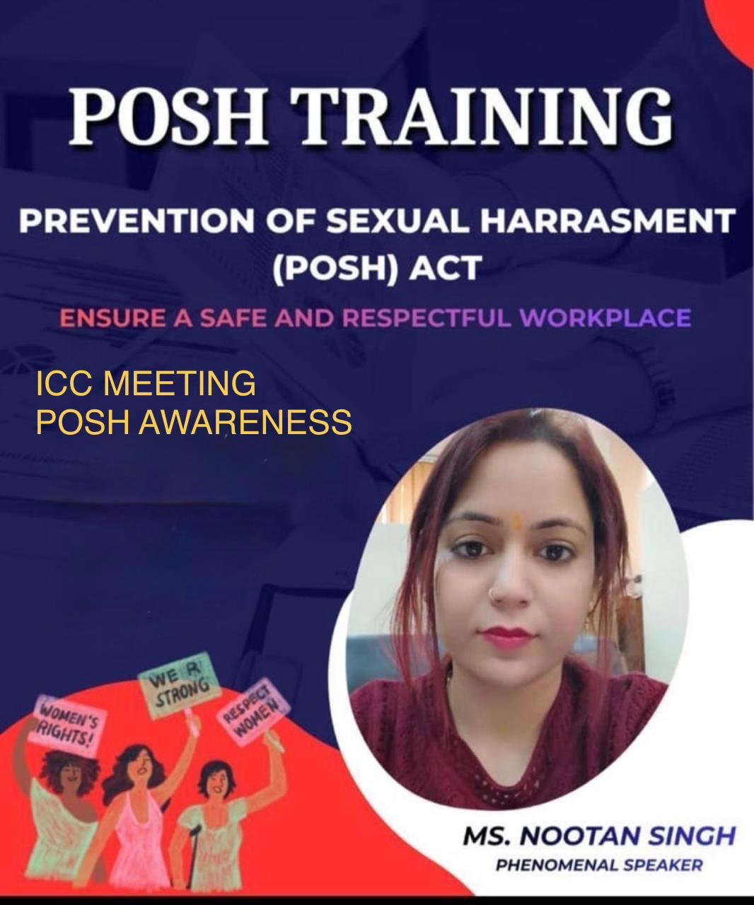 POSH training poster
